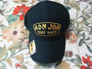 Cappello Berretto Ron Jon Surf Shop "Always At The Beach" Nero - Strapback Hookloop - NUOVO - Foto 1 di 8