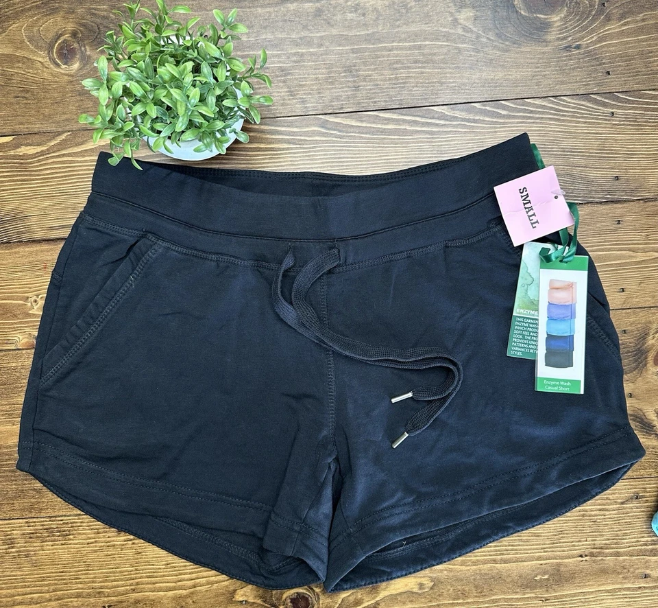 Новый с Ярлыками зеленый чай женщин черный шорты без застежек - маленький - хлопок модальный спандекс - Изображение 1 из 1