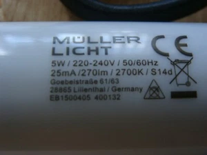 Müller-Licht LED Light Bulb S14d 5W Warm White 30 x 300mm - Picture 1 of 5