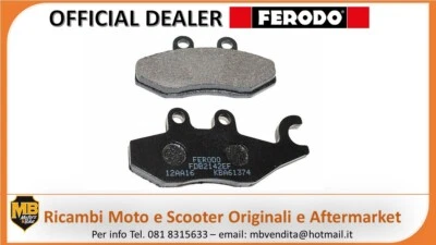 PASTIGLIE FRENO POSTERIORE PIAGGIO BEVERLY 250 SPORT 2006 2007 2008 2009 FERODO - Immagine 1 di 2