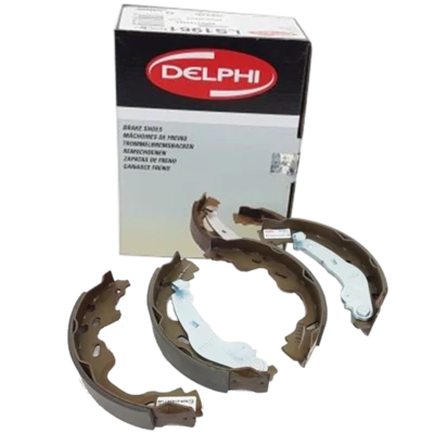 Genuine Delphi LS1961 Rear Brake Shoes Lining Set For Toyota Citroen Suzuki - Image 1 of 3