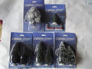 8 Modell-Bäume H0/TT von Cobblestone Corners von ca. 7cm bis ca. 13 cm, neu, OVP - Bild 1 von 4