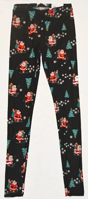 SO Negro Papá Noel Esquí Navidad Vacaciones tiro medio Acogedor Leggings XS S $24 NUEVO CON ETIQUETAS Foto 1 de 2