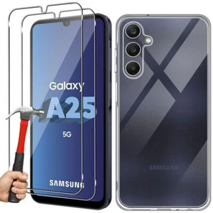 Coque Transparent , Verre Trempé Samsung Galaxy A11 A15 A25 A31 A51 A52 A53 A54 - Photo 1/9
