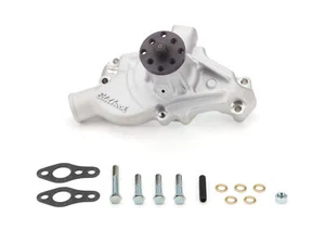 Edelbrock 88100 Water Pump for Small-Block Chevy in Satin Finish (Short) - Picture 1 of 1