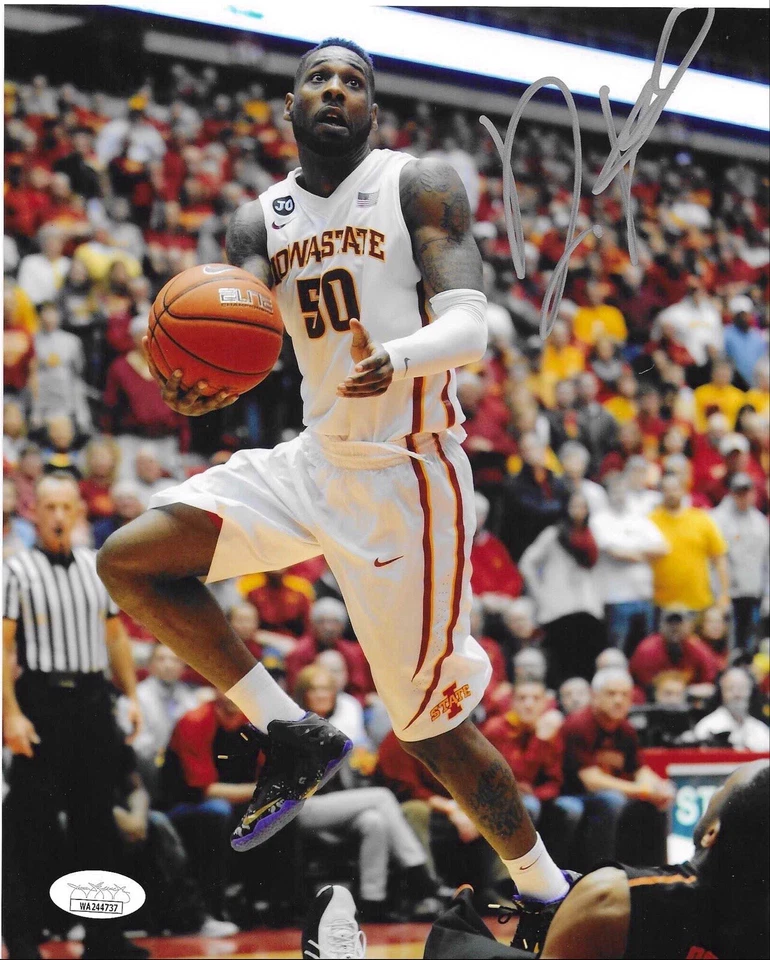 IOWA STATE CYCLONES- DEANDRE KANE SIGNED AUTOGRAPH 8x10 PHOTO PICTURE JSA COA - Image 1 of 1