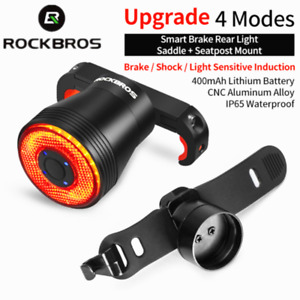ROCKBROS Smart Bike Taillight LED Waterproof Brake Sensing Bicycle Rear Light