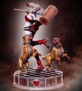 Anime Harley Quinn Figures Unpainted GK Models 3D Print Unassembled Resin Kits 2 - Picture 1 of 3
