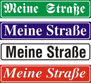 Straßenschild Strassennamensschild 50 x 10 cm - Bild 1 von 1