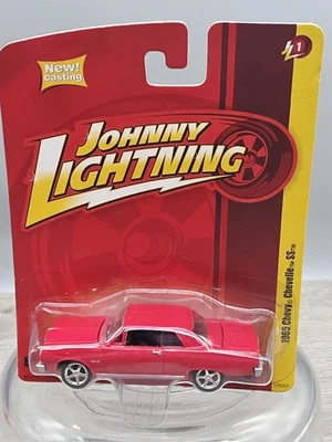 2010 Johnny Lightning Short Card RED 1965 CHEVY CHEVELLE SS R1 JL1. Sealed - Image 1 of 4