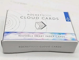 80 Tarjetas Rocket Book Cloud Tarjetas Infinitamente Reutilizables Índice Inteligente Resistente al Desgarro  - Imagen 1 de 7