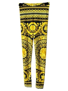 Versace Baroque Leggings Original Women Size 40 IT Made in Italy - Picture 1 of 7