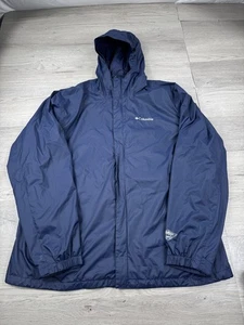Columbia Jacket Men's XL Tall Blue Watertight II Omni-Tech Packable Rain - Picture 1 of 10