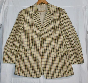 Check Pattern Daks Signature Mens Jacket Size 46 - Picture 1 of 5