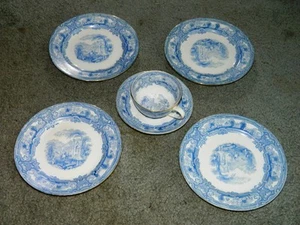 TAZA DE TÉ Y PLATILLO VINTAGE ATLAS CHINA Stoke - On - Treat INGLATERRA - Imagen 1 de 9