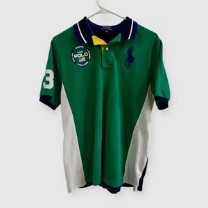 Polo Ralph Lauren Boys XL 18-20 Big Pony USA Ocean Challenge Short Sleeve Shirt - Picture 1 of 6