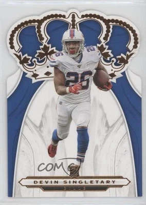 2019 Panini Chronicles Crown Royale Devin Singletary #CR-23 Rookie RC - Image 1 of 2