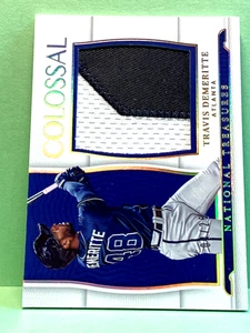 Travis Demeritte 2022 national treasures colossal 2 color gold patch SP /25 - Picture 1 of 1