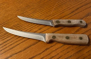 2 Chicago Besteck Messer 5" (71S) & 4" (1038), rostfreie Klingen, Walnussgriffe - Bild 1 von 3