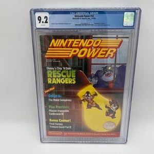 July / August 1990 Nintendo Power 14 Rescue Rangers CGC 9.2 excellent - Picture 1 of 2