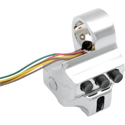 Performance Machine Contour Brake 4-Button Switch Housing - Chrome 0062-2040-CH - Image 1 of 4