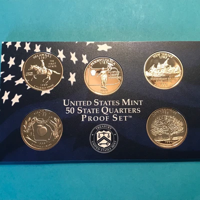 1999 S State Quarters Set Proof  5 Coins   FREE SHIP - Image 1 of 2