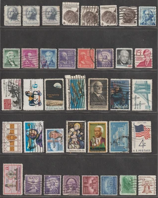 USA stamps - 2 pages all eras! (2) - Image 1 of 2