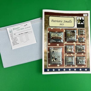 Twin Peak Primitives Patriotic Smalls Kreuzstich 2023 plus Lugana Stoff 18x26 - Bild 1 von 11