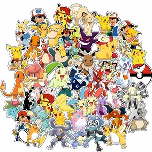 50 Cool Pokemon Waterproof Vinyl Stickers for Laptop | Phone | Bottle | Journal - Picture 1 of 6