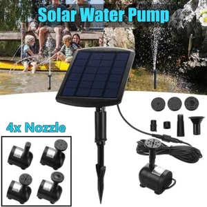 200L/h Wasserspiel Solarpumpe Springbrunnen Pumpe Gartenbrunnen Teichpumpe 1.8W - Bild 1 von 12