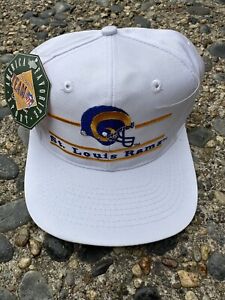 Vintage 90s St Louis Rams The Game Hat Adjustable Snapback Football NFL NWT