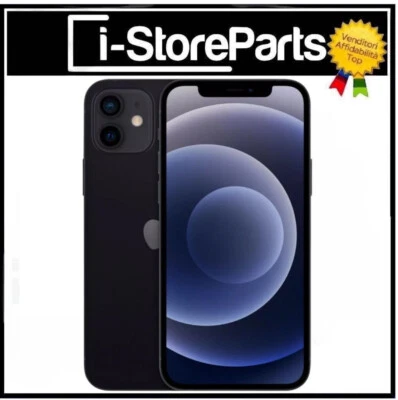 IPHONE 12 RICONDIZIONATO 128GB GRADO A+++ NERO APPLE RIGENERATO BATTERIA 100 % - Immagine 1 di 3