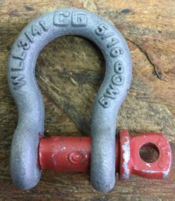 Crosby 1018393 5/16" G-209 Screw Pin Anchor Shackle - 3/4 Ton WLL (2 PER ORDER) - Image 1 of 2