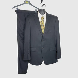 Hart Schaffner Marx anthrazitgrau Wollmischung 2-Teiler Anzug Herren 42L Hose 34Wx30L - Bild 1 von 13