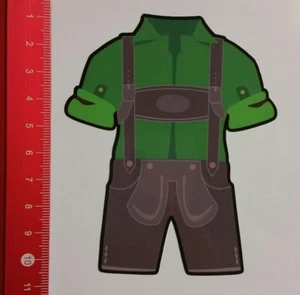 Pegatinas/pegatinas: pantalones de cuero traje verde fiesta popular Baviera octubre (10031738) - Imagen 1 de 1
