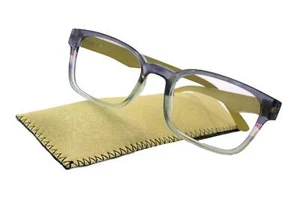 Leo, (Blue Light Glasses) Smudge Proof, Premium Blue Ray Blocking, Amber Lens, ( - Picture 1 of 7