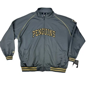 Pittsburgh Penguins Track Jacket Men’s 4XL Gray NHL Hockey Majestic Big & Tall - Picture 1 of 10