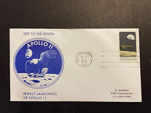 Apollo 11, FDC 1969, Cape Canaverall, Sc #1371, 6c, Crisp!