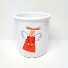 Christmas Mug Angel Heart Orange Folk Art Coffee Cup AZA Funky X-Mas