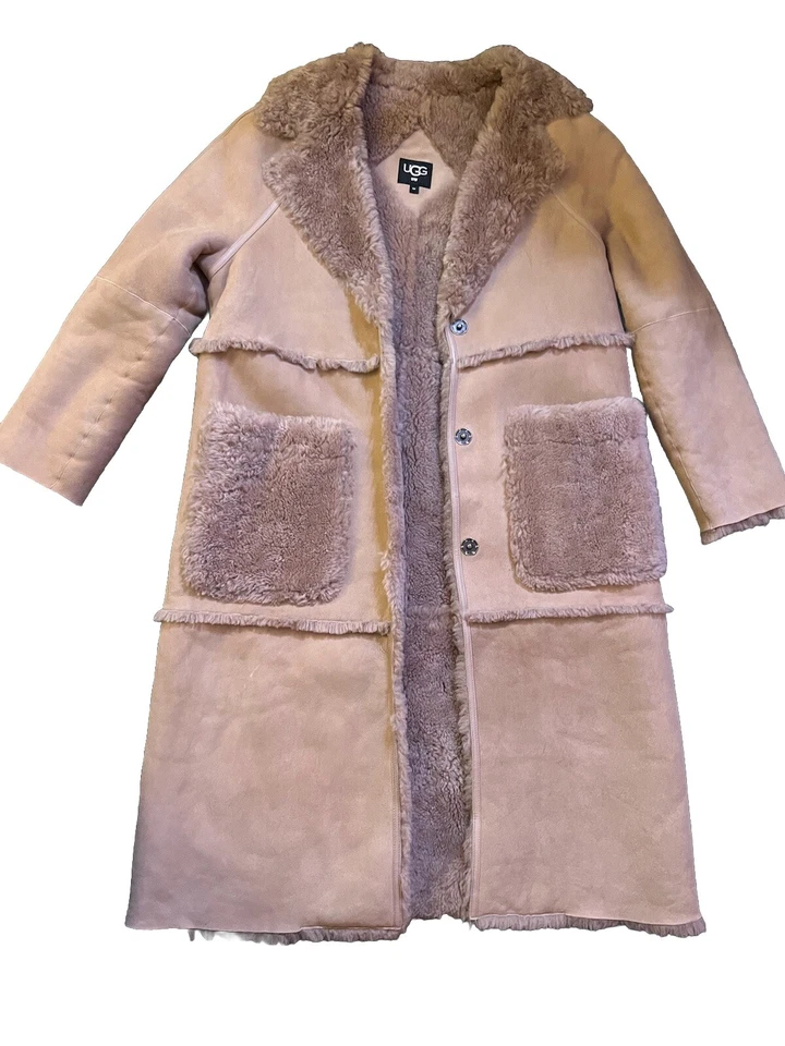 Abrigo largo de piel de oveja UGG Fayre Twin Face, talla M-nuevo, sin etiquetas. ¡Hermoso abrigo! Foto 1 de 4