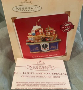 Hallmark Keepsake 2002 Circus Mountain Railroad Music Christmas Ornament - Picture 1 of 3
