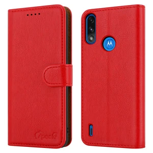 For Motorola Moto E7i Power Case Flip Leather Wallet Cover for E7i Power Phone - Picture 1 of 26