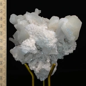 Mordenite balls clusters on Stilbite Zeolite crystals mineral specimen 0.25kg - Bild 1 von 8