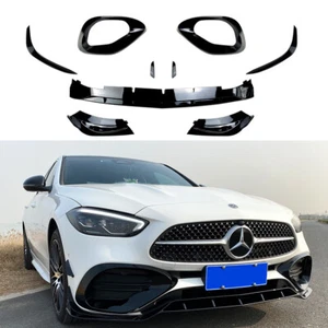 Passend für W206 S206 C-Klasse Aero AMG Line frontspoiler Spoilerlippe Spoiler - Afbeelding 1 van 6