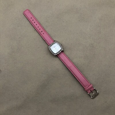 Vivani Women's Watch Square Face White w/Pink Band Tested New-Battery - Image 1 of 4