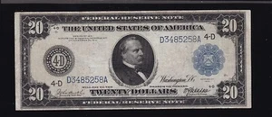 US 1914 $20 FRN Cleveland Note FR 976 VF (258) - Picture 1 of 2