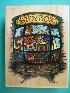 Toy Store Window, The Toybox - Large STAMPENDOUS Rubber Stamp - Picture 1 of 2