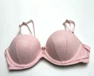 Reggiseno push up multidirezionale Victoria's Secret pizzo con spalline rosa taglia 34B nuovo con etichette - Foto 1 di 6