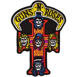 GUNS N' ROSES Iron-On Patch: APPETITE FOR DESTRUCTION CROSS : Official Merch £pb - Imagen 1 de 10