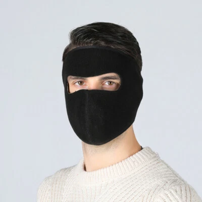 Máscara facial de lana de pasamontañas para invierno clima frío esquí cálido a prueba de viento gorra calavera Foto 1 de 4